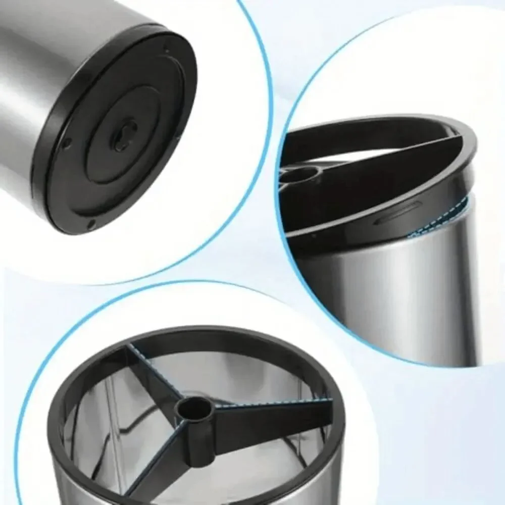 Stainless Steel Kitchen Utensil Holder 360 Rotating